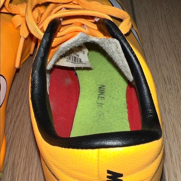 Nike Mercurial Kid’s Soccer Shoes in Orange and Black - Picture 15 of 16